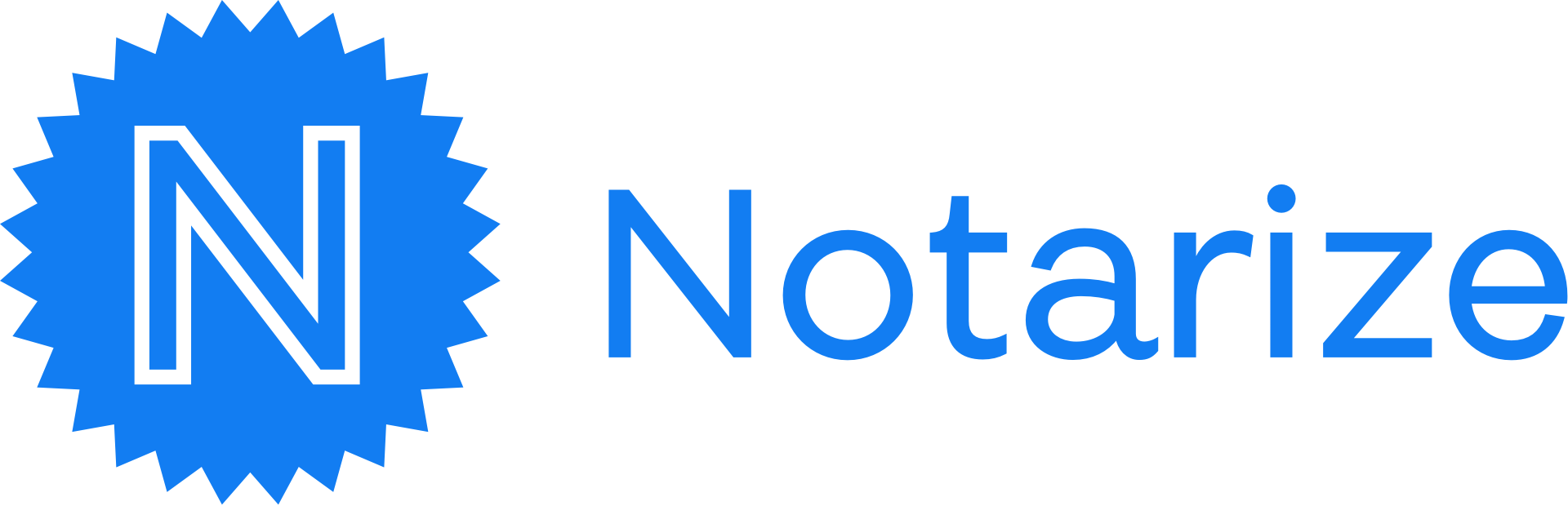 Blue Notarize Logo